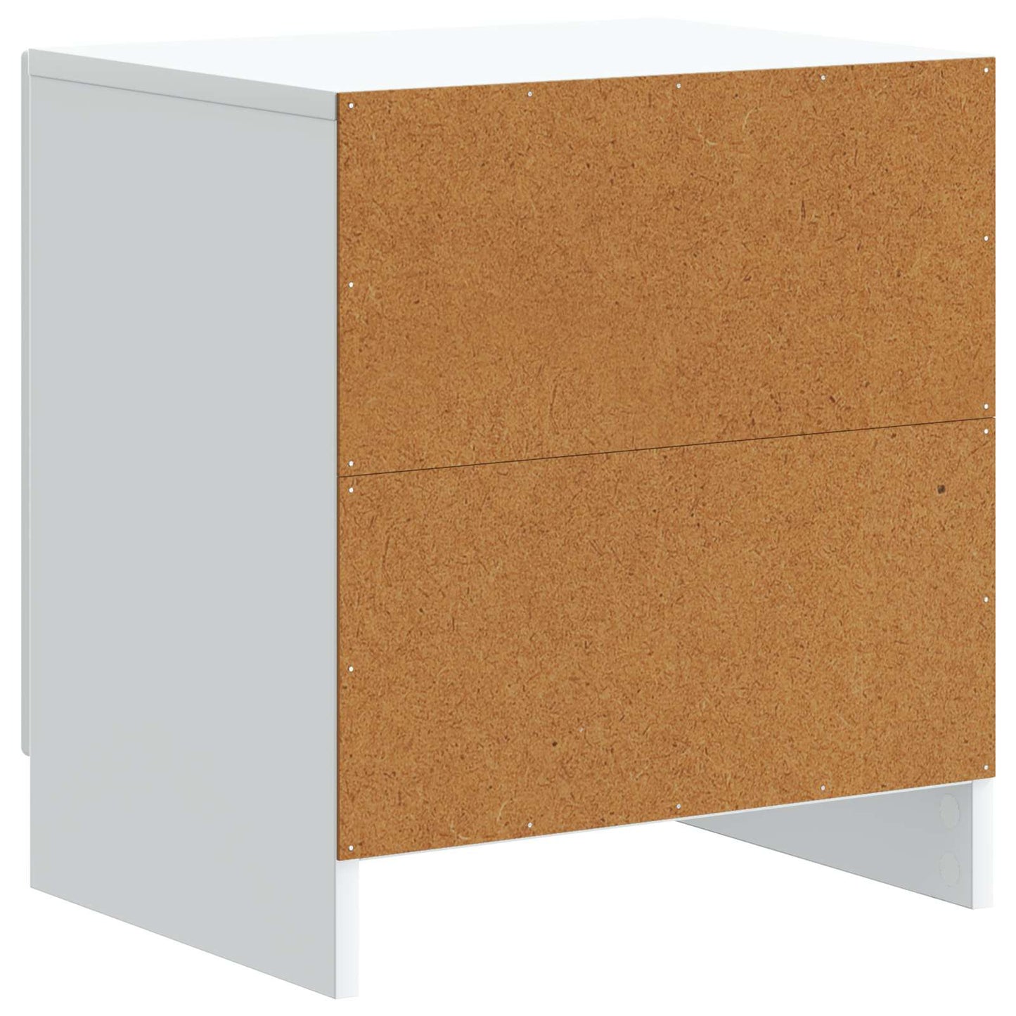 vidaXL Bedside Cabinet 2 pcs White 43 x 34.5 x 47 cm Engineered Wood