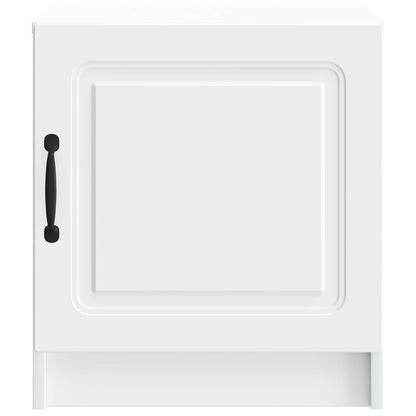 vidaXL Bedside Cabinet 2 pcs White 43 x 34.5 x 47 cm Engineered Wood