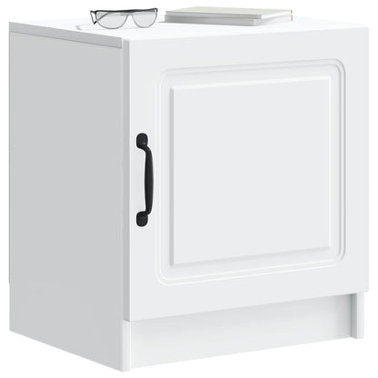 vidaXL Bedside Cabinet 2 pcs White 43 x 34.5 x 47 cm Engineered Wood