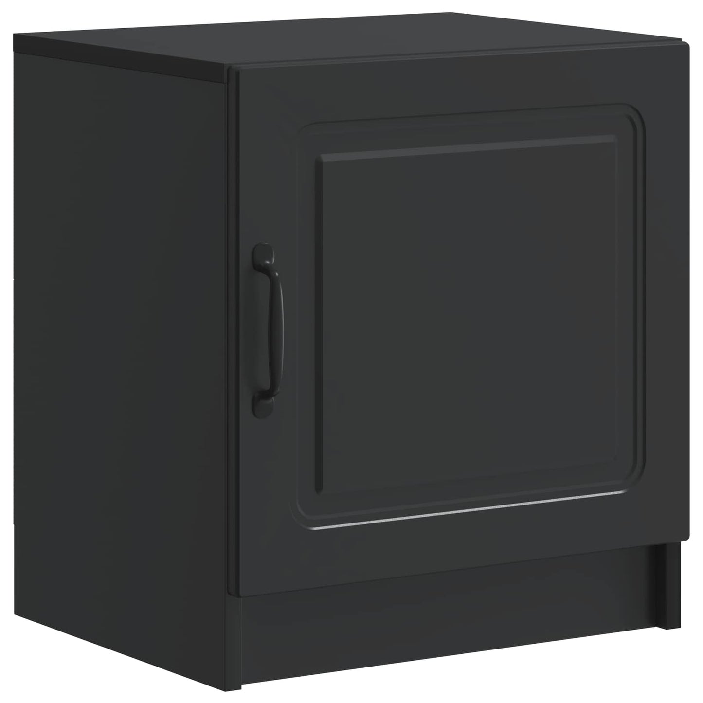 vidaXL Bedside Cabinet 2 pcs Black 43 x 34.5 x 47 cm Engineered Wood