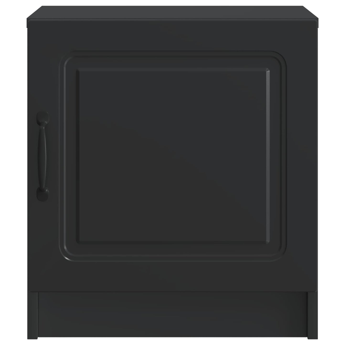 vidaXL Bedside Cabinet 2 pcs Black 43 x 34.5 x 47 cm Engineered Wood