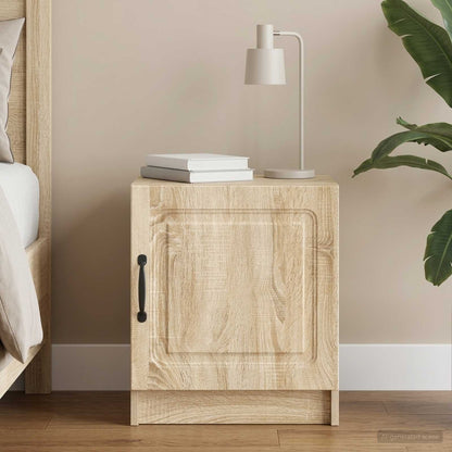 vidaXL Bedside Cabinet Sonoma Oak 43 x 34.5 x 47 cm Engineered Wood