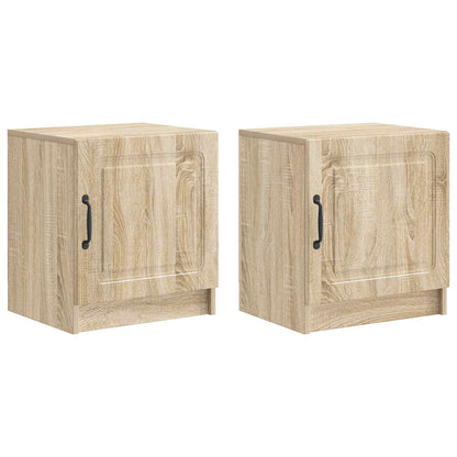 vidaXL Bedside Cabinet 2 pcs Sonoma Oak 43 x 34.5 x 47 cm