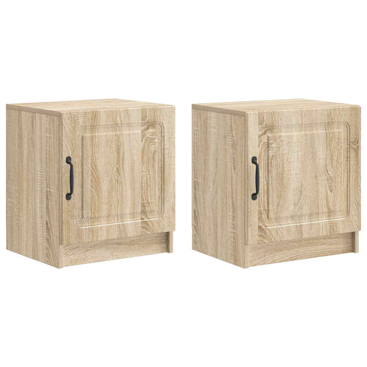 vidaXL Bedside Cabinet 2 pcs Sonoma Oak 43 x 34.5 x 47 cm