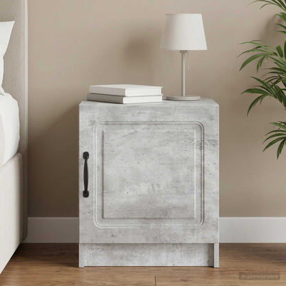 vidaXL Bedside Cabinet Concrete Grey 43 x 34.5 x 47 cm Engineered Wood