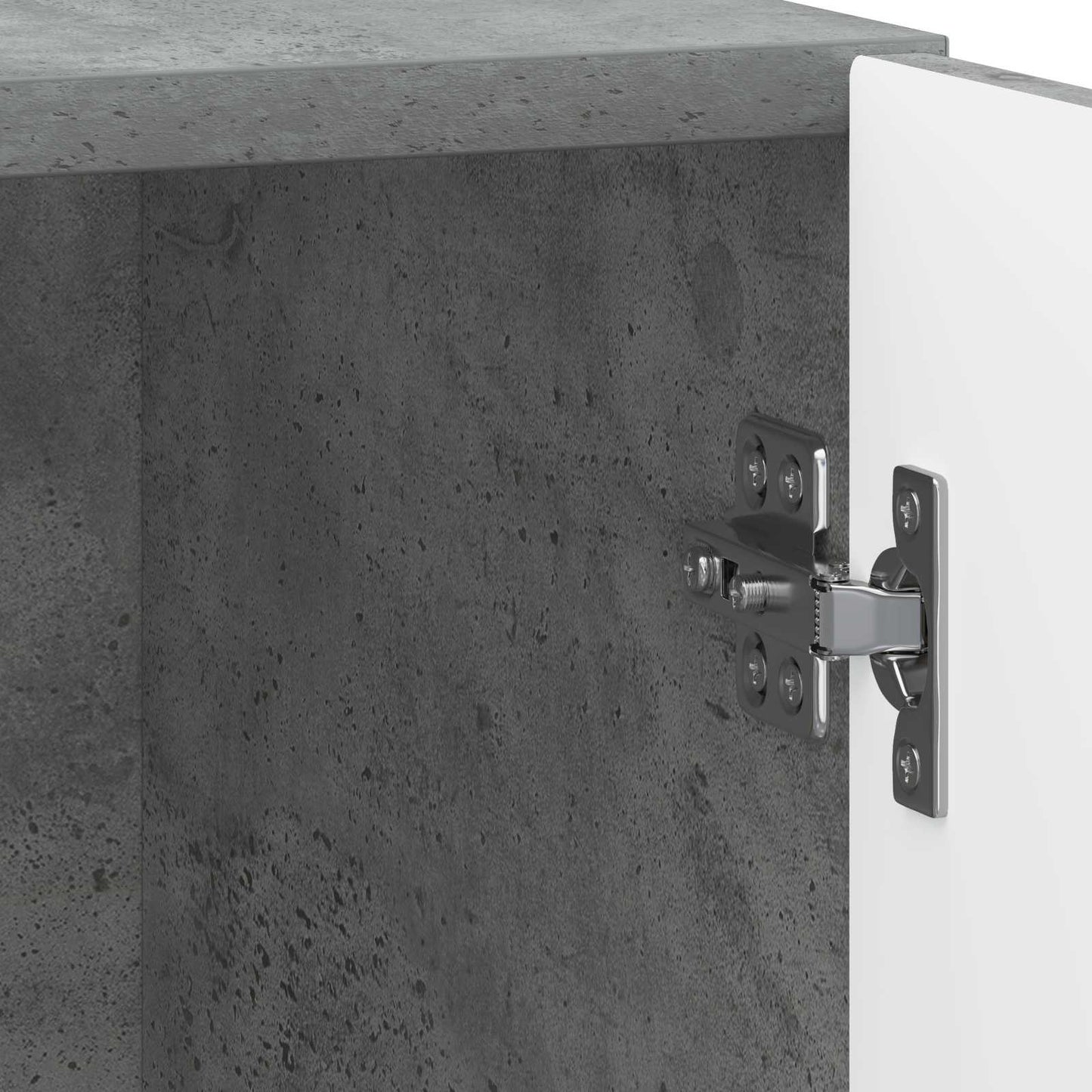 vidaXL Bedside Cabinet 2 pcs Concrete Grey 43 x 34.5 x 47 cm