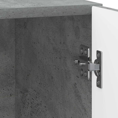 vidaXL Bedside Cabinet 2 pcs Concrete Grey 43 x 34.5 x 47 cm
