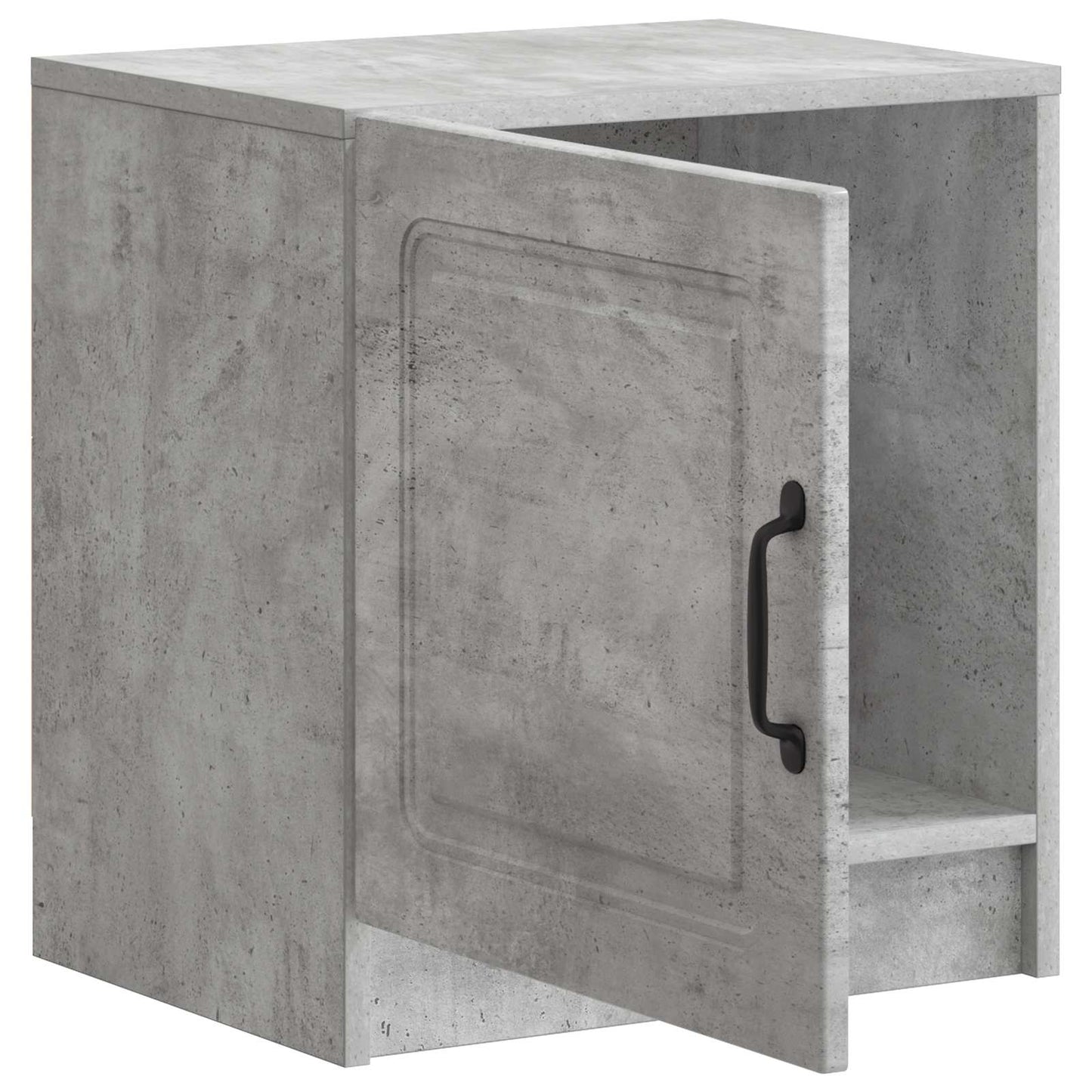 vidaXL Bedside Cabinet 2 pcs Concrete Grey 43 x 34.5 x 47 cm