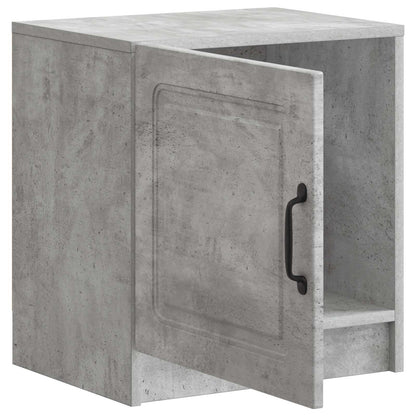 vidaXL Bedside Cabinet 2 pcs Concrete Grey 43 x 34.5 x 47 cm