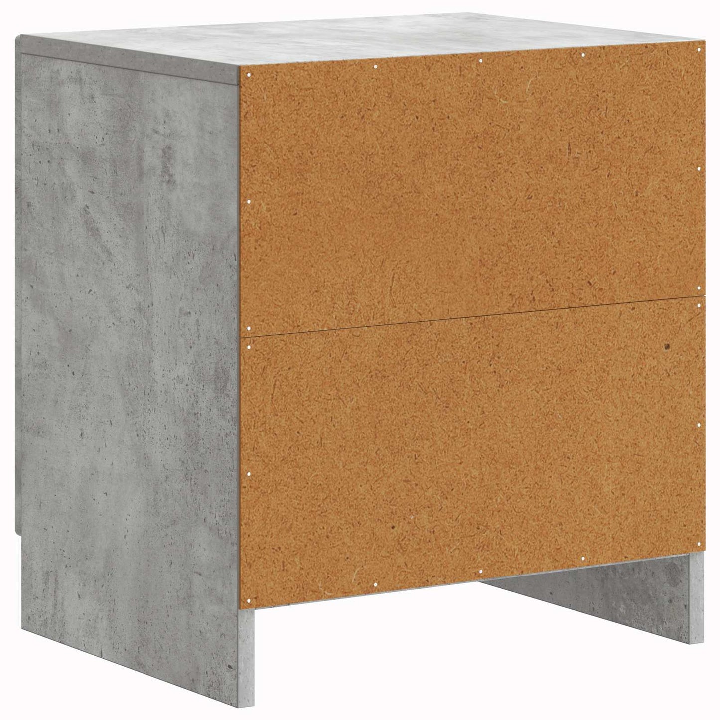 vidaXL Bedside Cabinet 2 pcs Concrete Grey 43 x 34.5 x 47 cm