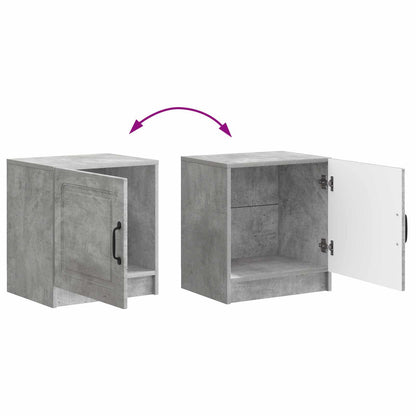 vidaXL Bedside Cabinet 2 pcs Concrete Grey 43 x 34.5 x 47 cm