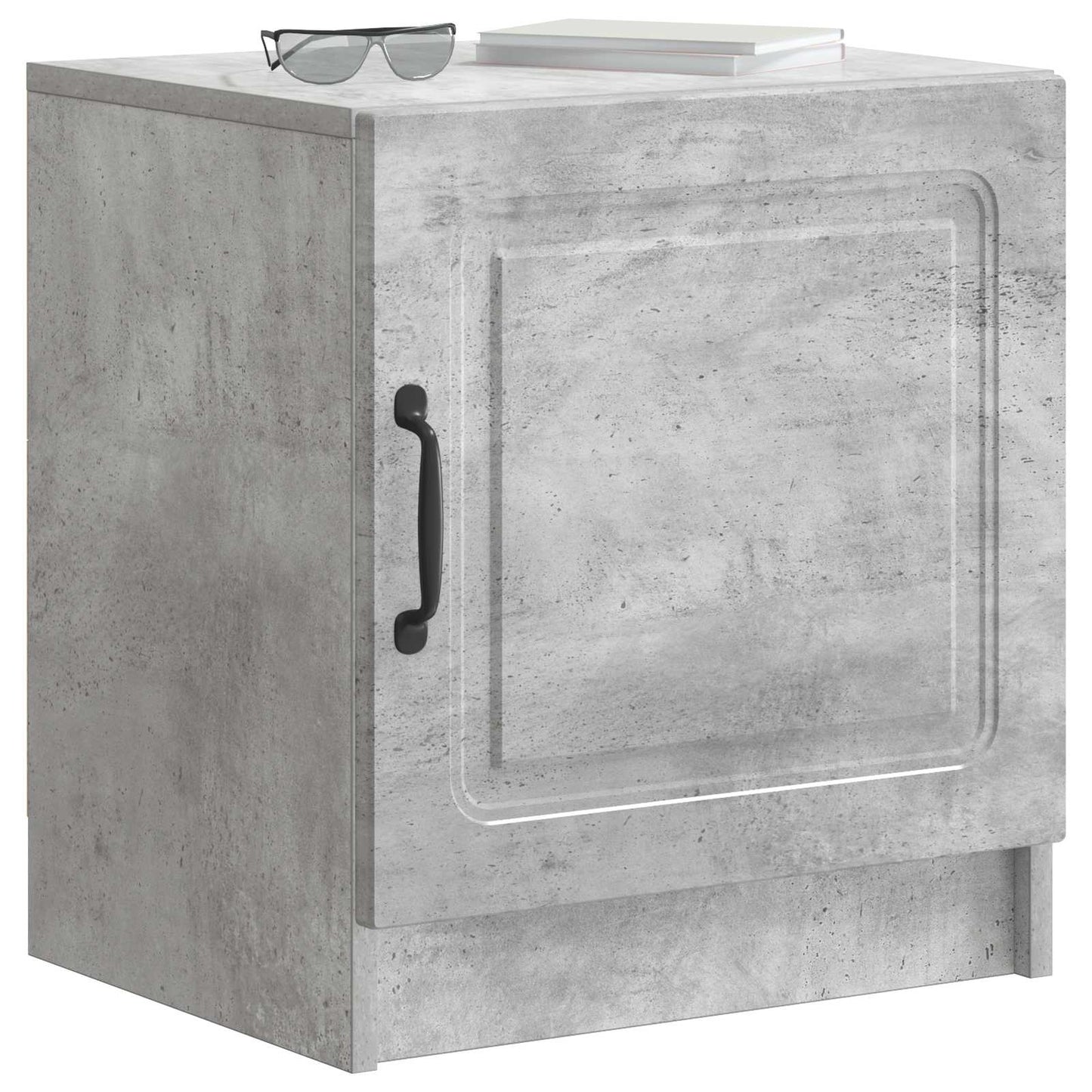 vidaXL Bedside Cabinet 2 pcs Concrete Grey 43 x 34.5 x 47 cm