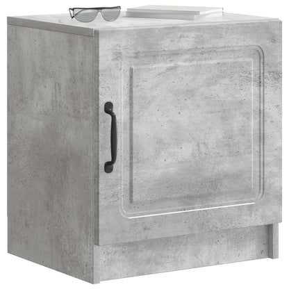 vidaXL Bedside Cabinet 2 pcs Concrete Grey 43 x 34.5 x 47 cm