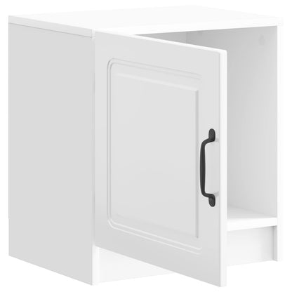 vidaXL Bedside Cabinet High Gloss White 43 x 34.5 x 47 cm