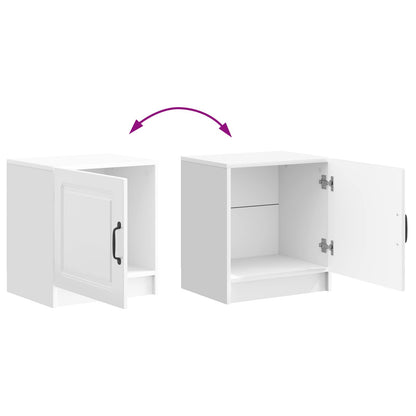 vidaXL Bedside Cabinet High Gloss White 43 x 34.5 x 47 cm