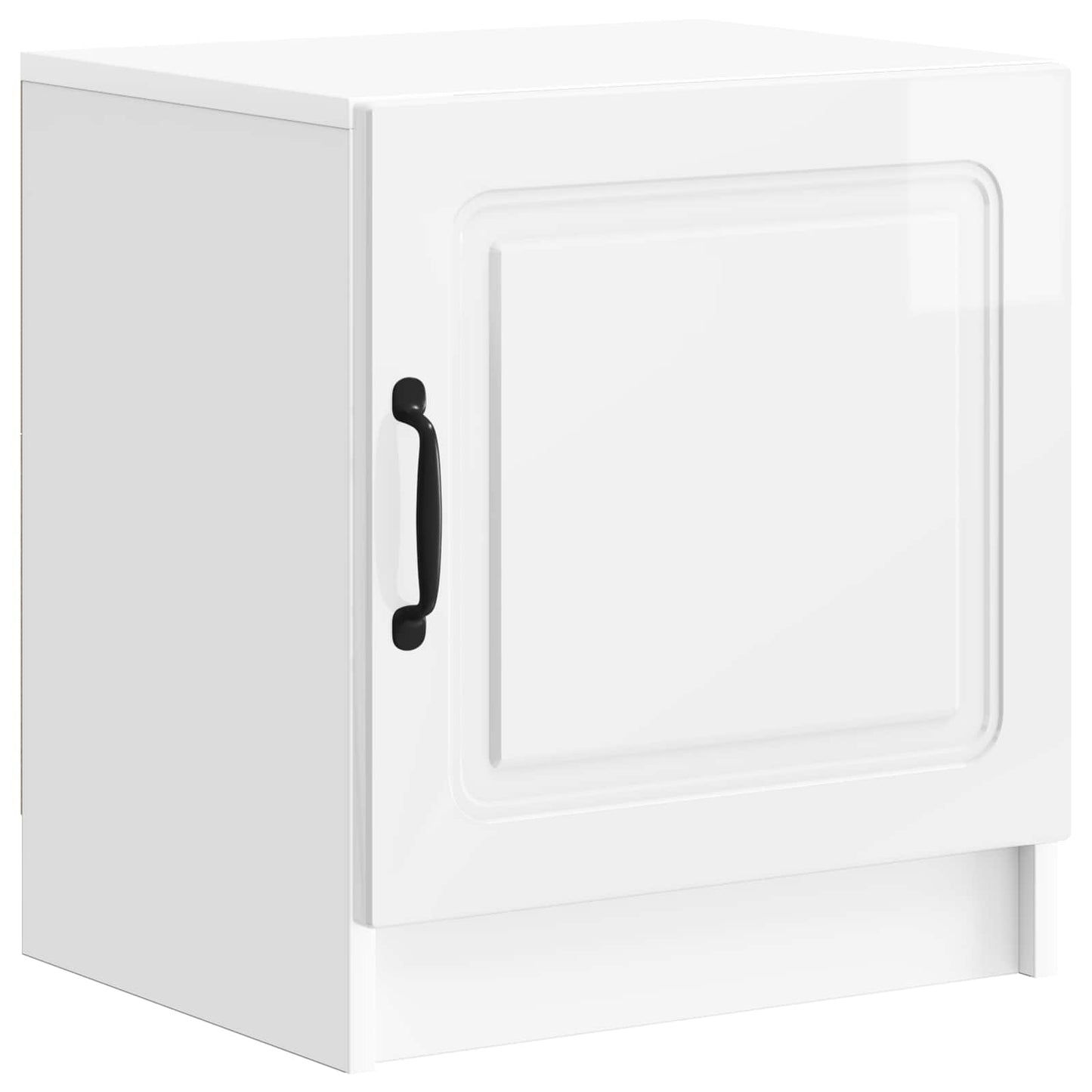 vidaXL Bedside Cabinet 2 pcs High Gloss White 43 x 34.5 x 47 cm