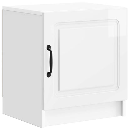 vidaXL Bedside Cabinet 2 pcs High Gloss White 43 x 34.5 x 47 cm