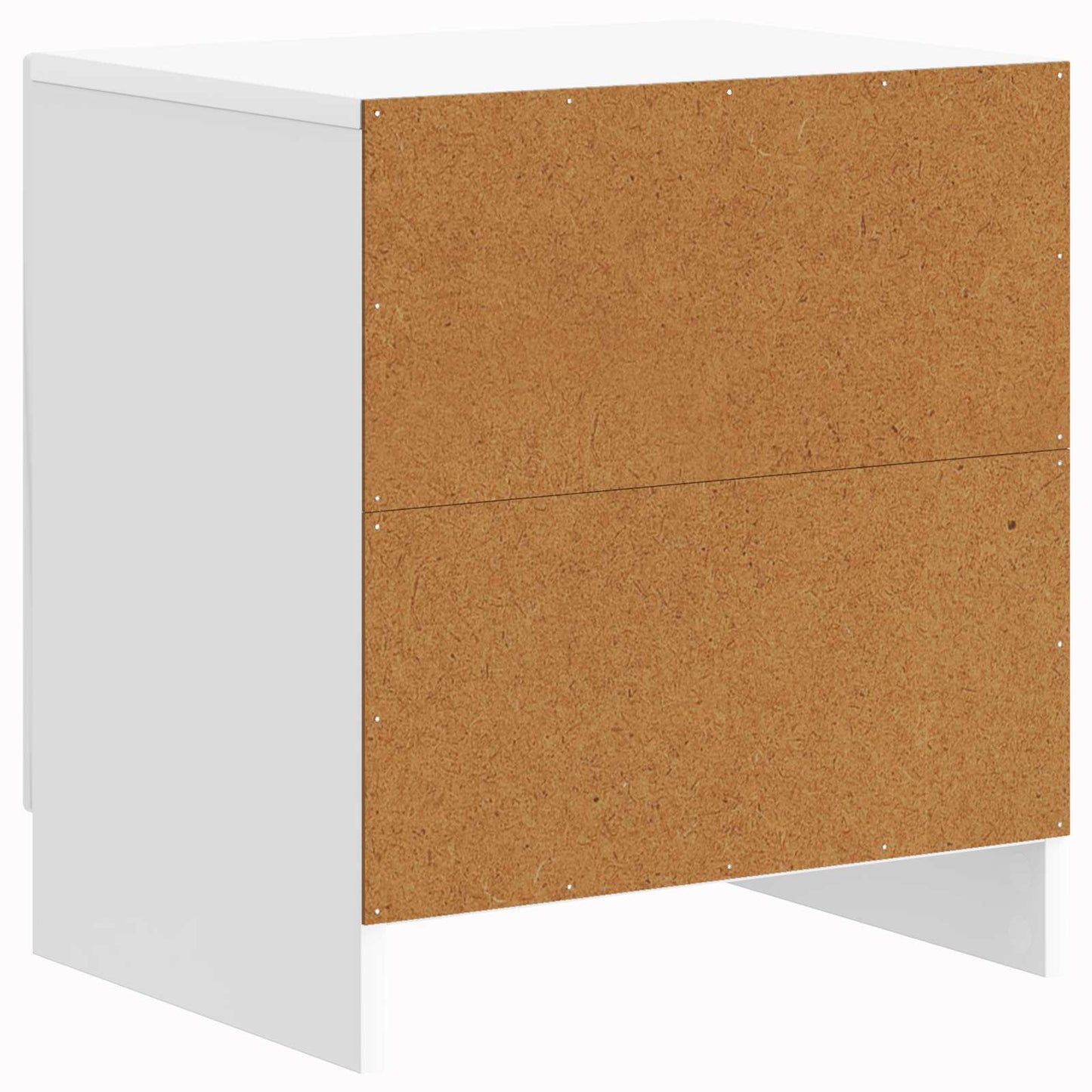 vidaXL Bedside Cabinet 2 pcs High Gloss White 43 x 34.5 x 47 cm