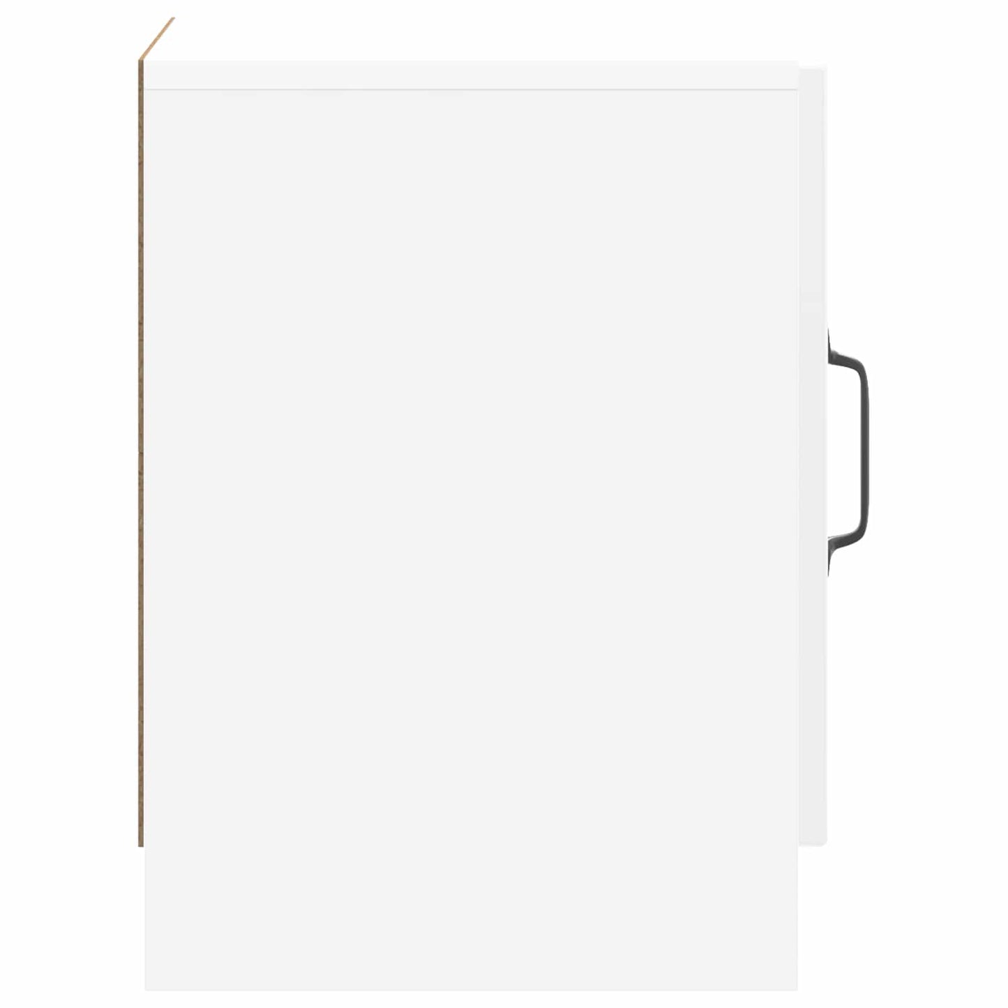vidaXL Bedside Cabinet 2 pcs High Gloss White 43 x 34.5 x 47 cm