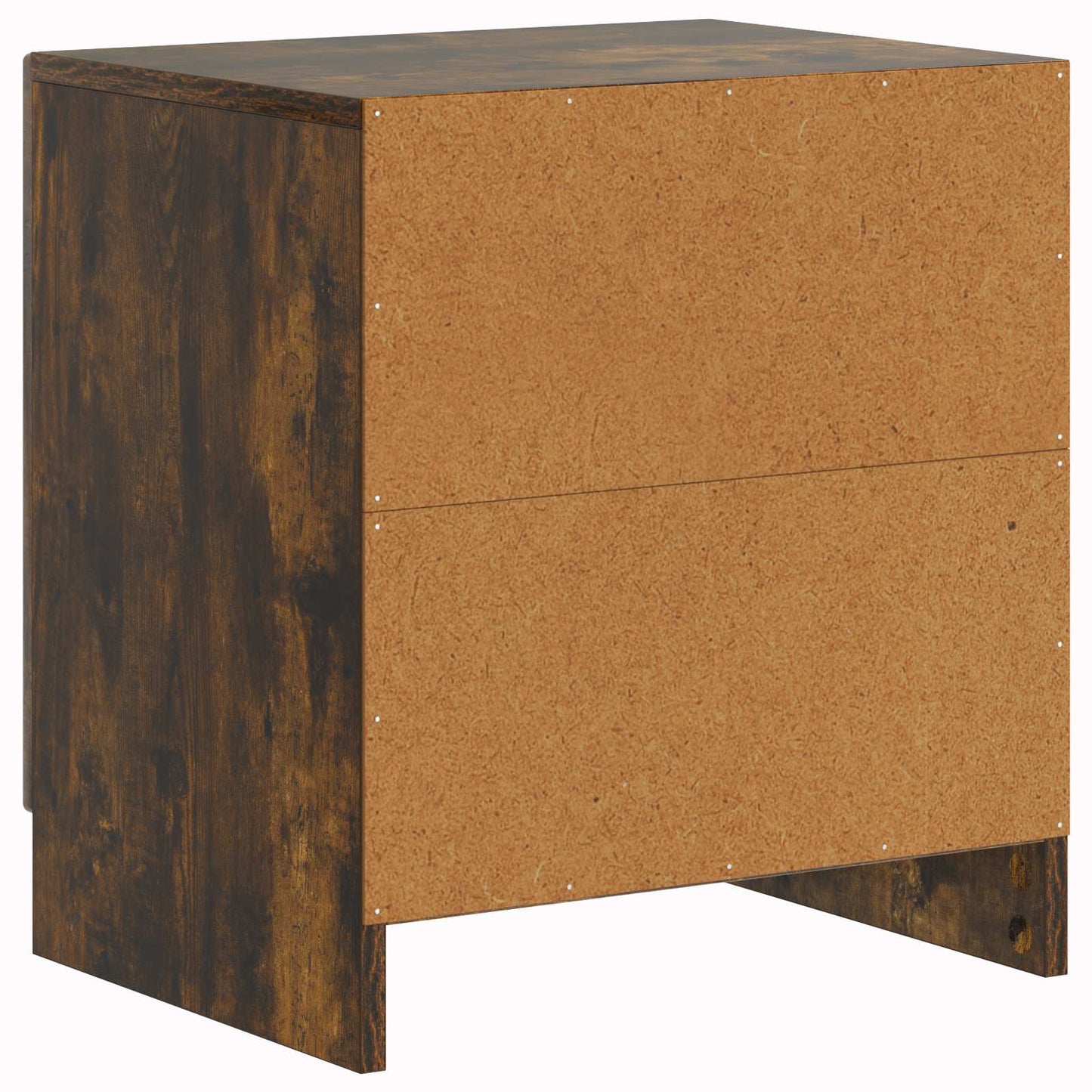 vidaXL Bedside Cabinet 2 pcs Smoked Oak 43 x 34.5 x 47 cm