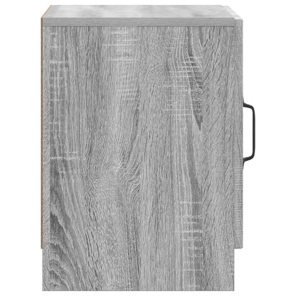 vidaXL Bedside Cabinet Grey Sonoma 43 x 34.5 x 47 cm Engineered Wood