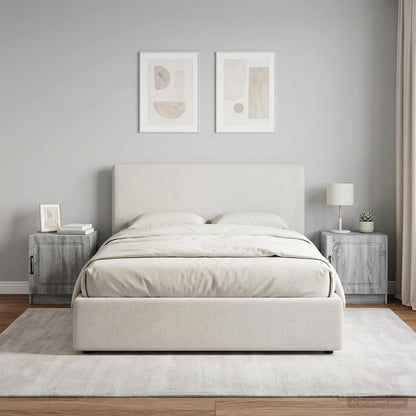 vidaXL Bedside Cabinet 2 pcs Grey Sonoma 43 x 34.5 x 47 cm