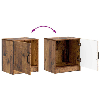 vidaXL Bedside Cabinet Old Wood 43 x 34.5 x 47 cm Engineered Wood