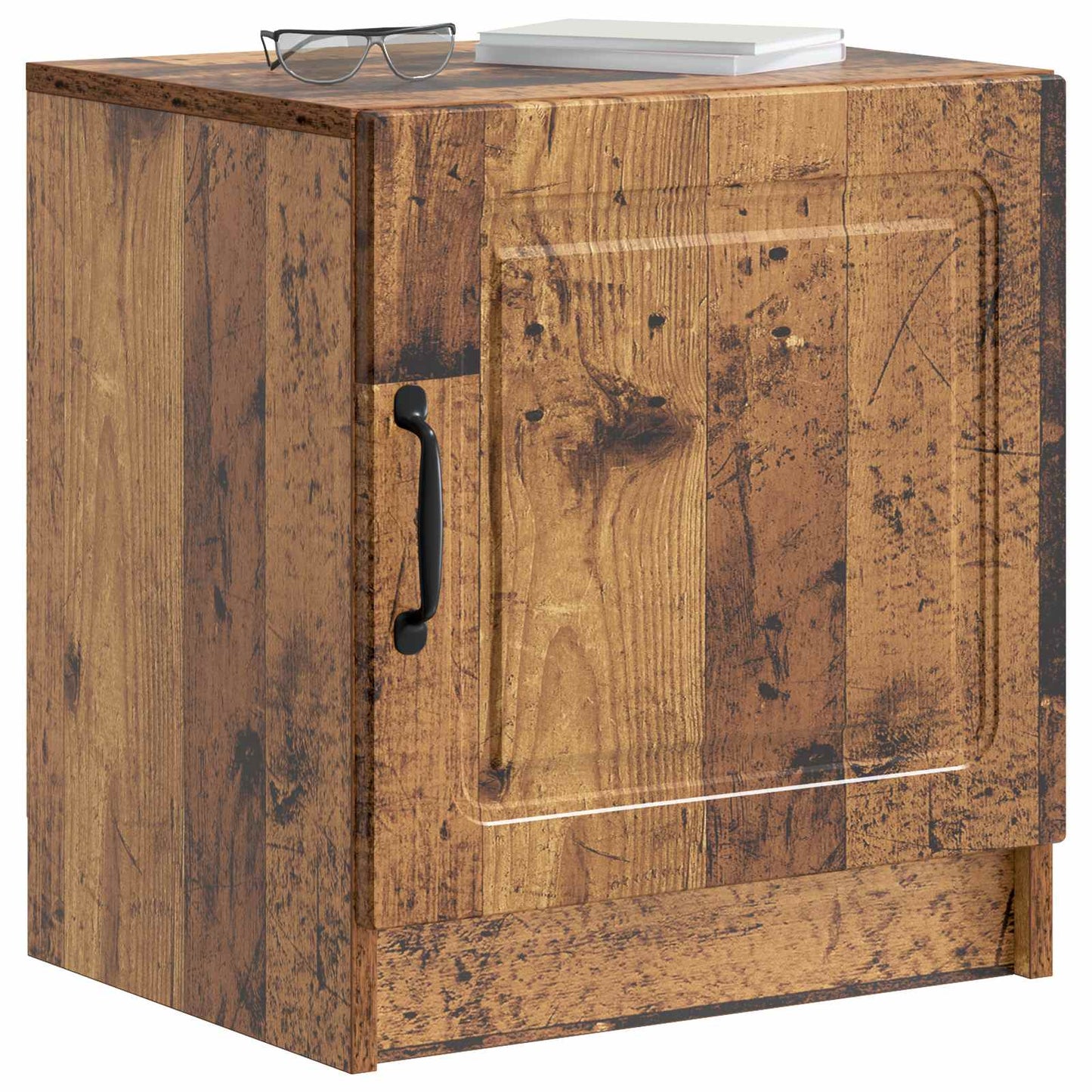 vidaXL Bedside Cabinet Old Wood 43 x 34.5 x 47 cm Engineered Wood