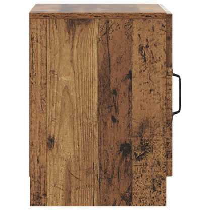 vidaXL Bedside Cabinet Old Wood 43 x 34.5 x 47 cm Engineered Wood
