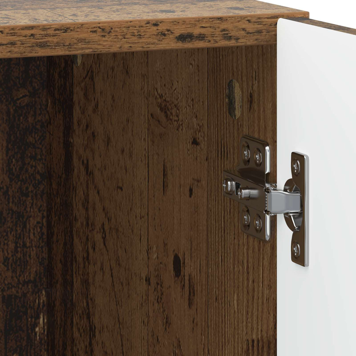 vidaXL Bedside Cabinet 2 pcs Old Wood 43 x 34.5 x 47 cm