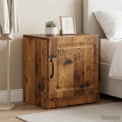 vidaXL Bedside Cabinet 2 pcs Old Wood 43 x 34.5 x 47 cm