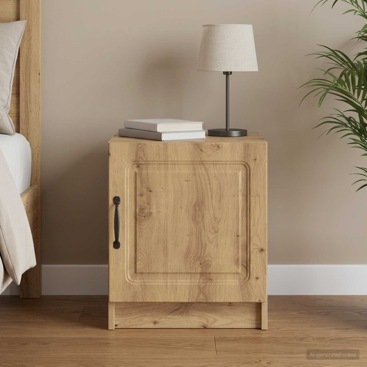 vidaXL Bedside Cabinet Artisan Oak 43 x 34.5 x 47 cm Engineered Wood