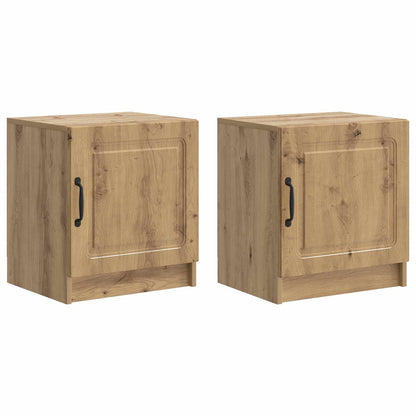 vidaXL Bedside Cabinet 2 pcs Artisan Oak 43 x 34.5 x 47 cm