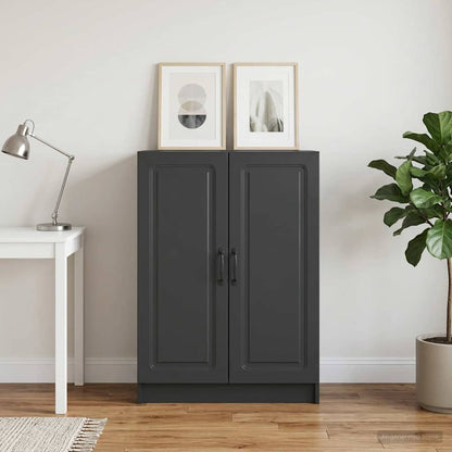 vidaXL Sideboard Black 66 x 34.5 x 87 cm Engineered Wood