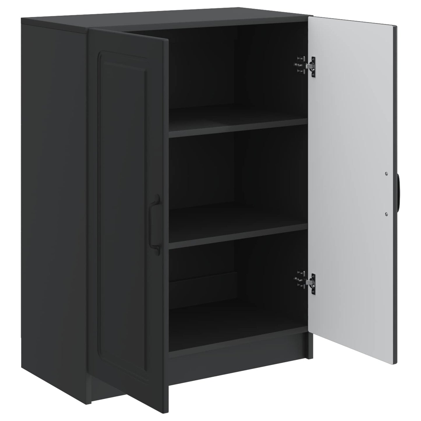 vidaXL Sideboard Black 66 x 34.5 x 87 cm Engineered Wood
