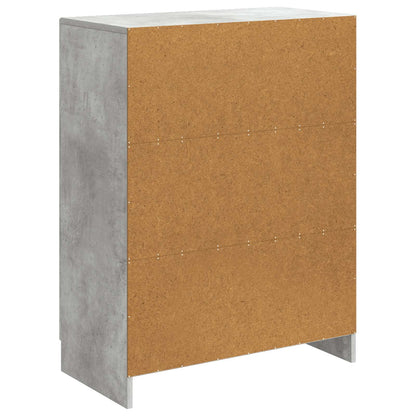 vidaXL Sideboard Concrete Grey 66 x 34.5 x 87 cm Engineered Wood
