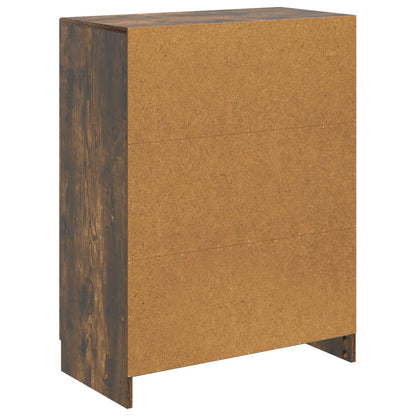 vidaXL Sideboard Smoked Oak 66 x 34.5 x 87 cm Engineered Wood