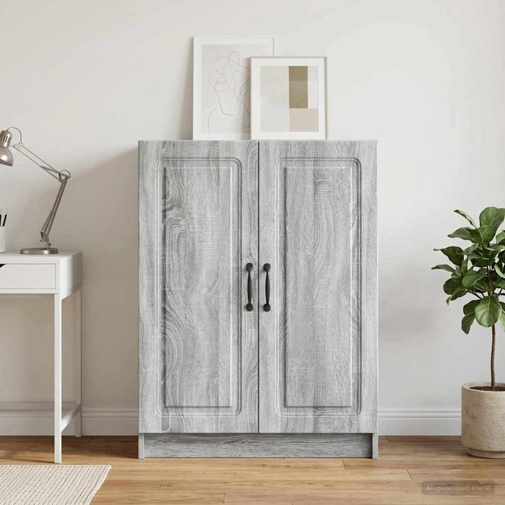 vidaXL Sideboard Grey Sonoma 66 x 34.5 x 87 cm Engineered Wood