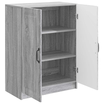 vidaXL Sideboard Grey Sonoma 66 x 34.5 x 87 cm Engineered Wood