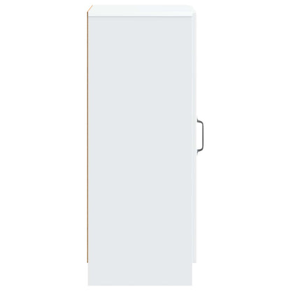 vidaXL Sideboard White 33 x 34.5 x 87 cm Engineered Wood