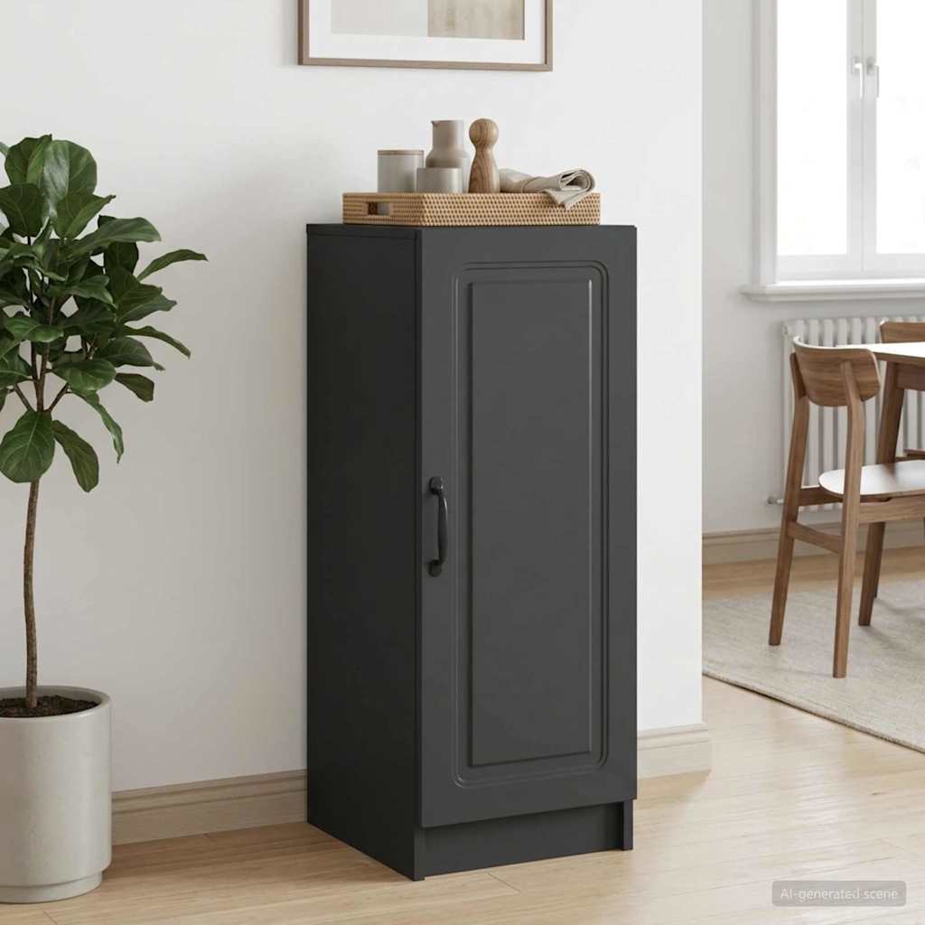 vidaXL Sideboard Black 33 x 34.5 x 87 cm Engineered Wood