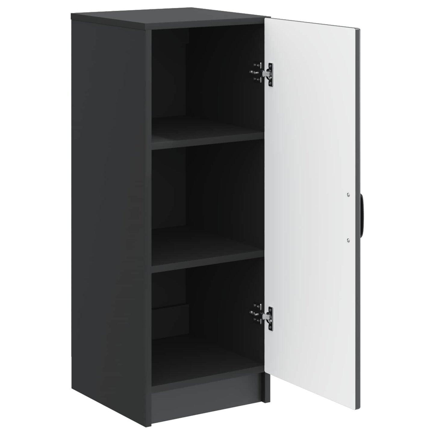vidaXL Sideboard Black 33 x 34.5 x 87 cm Engineered Wood
