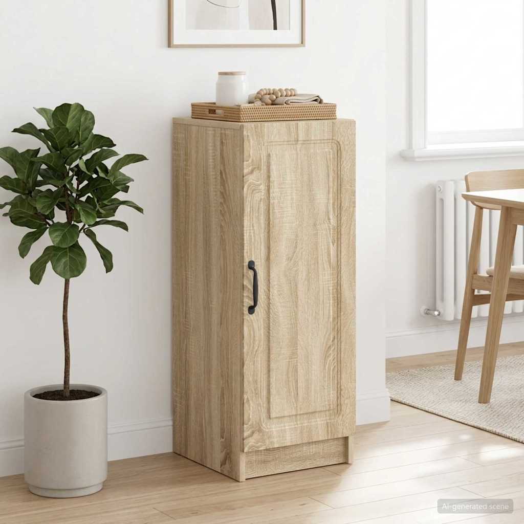 vidaXL Sideboard Sonoma Oak 33 x 34.5 x 87 cm Engineered Wood