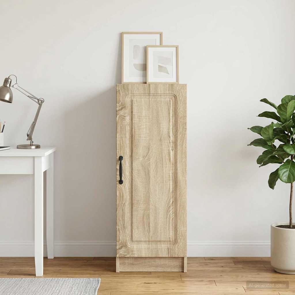 vidaXL Sideboard Sonoma Oak 33 x 34.5 x 87 cm Engineered Wood