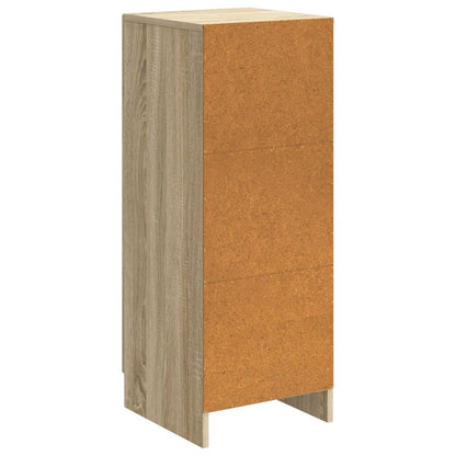 vidaXL Sideboard Sonoma Oak 33 x 34.5 x 87 cm Engineered Wood