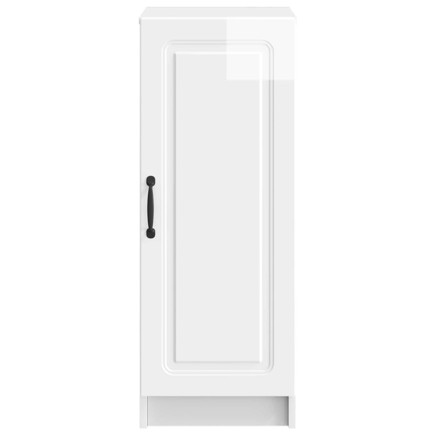 vidaXL Sideboard High Gloss White 33 x 34.5 x 87 cm Engineered Wood