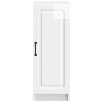 vidaXL Sideboard High Gloss White 33 x 34.5 x 87 cm Engineered Wood