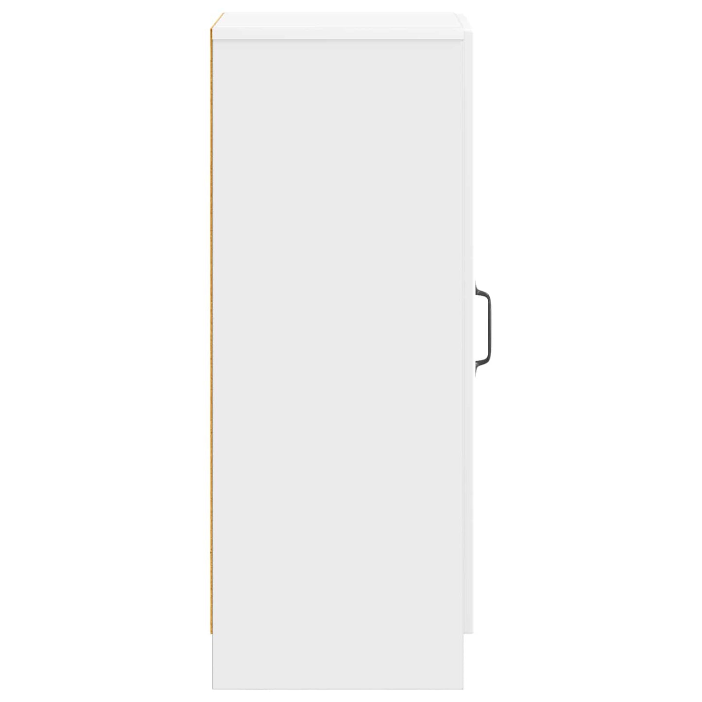vidaXL Sideboard High Gloss White 33 x 34.5 x 87 cm Engineered Wood
