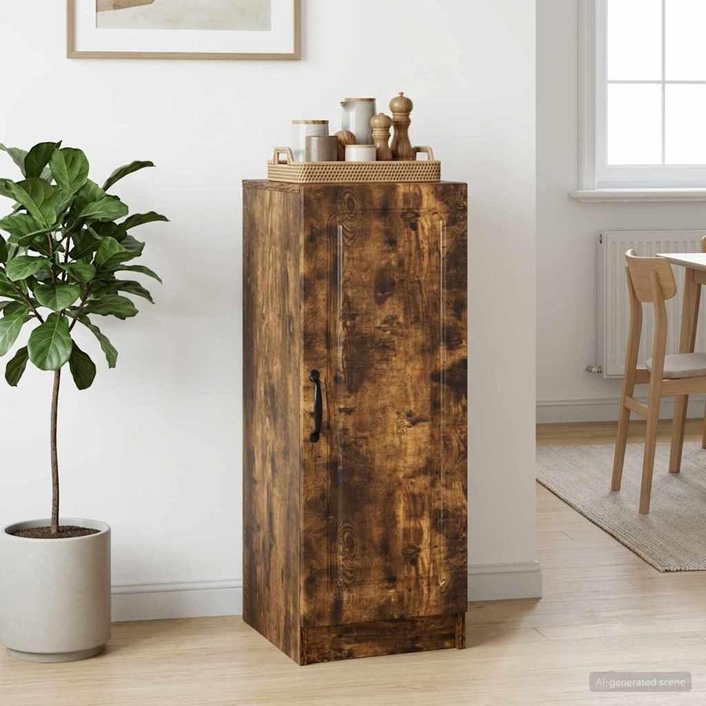 vidaXL Sideboard Smoked Oak 33 x 34.5 x 87 cm Engineered Wood