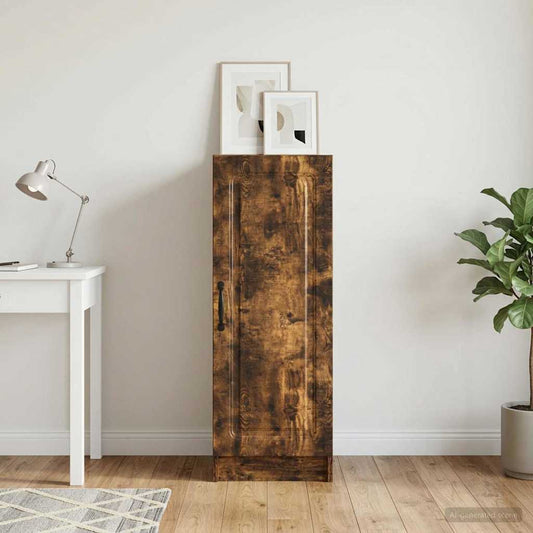 vidaXL Sideboard Smoked Oak 33 x 34.5 x 87 cm Engineered Wood